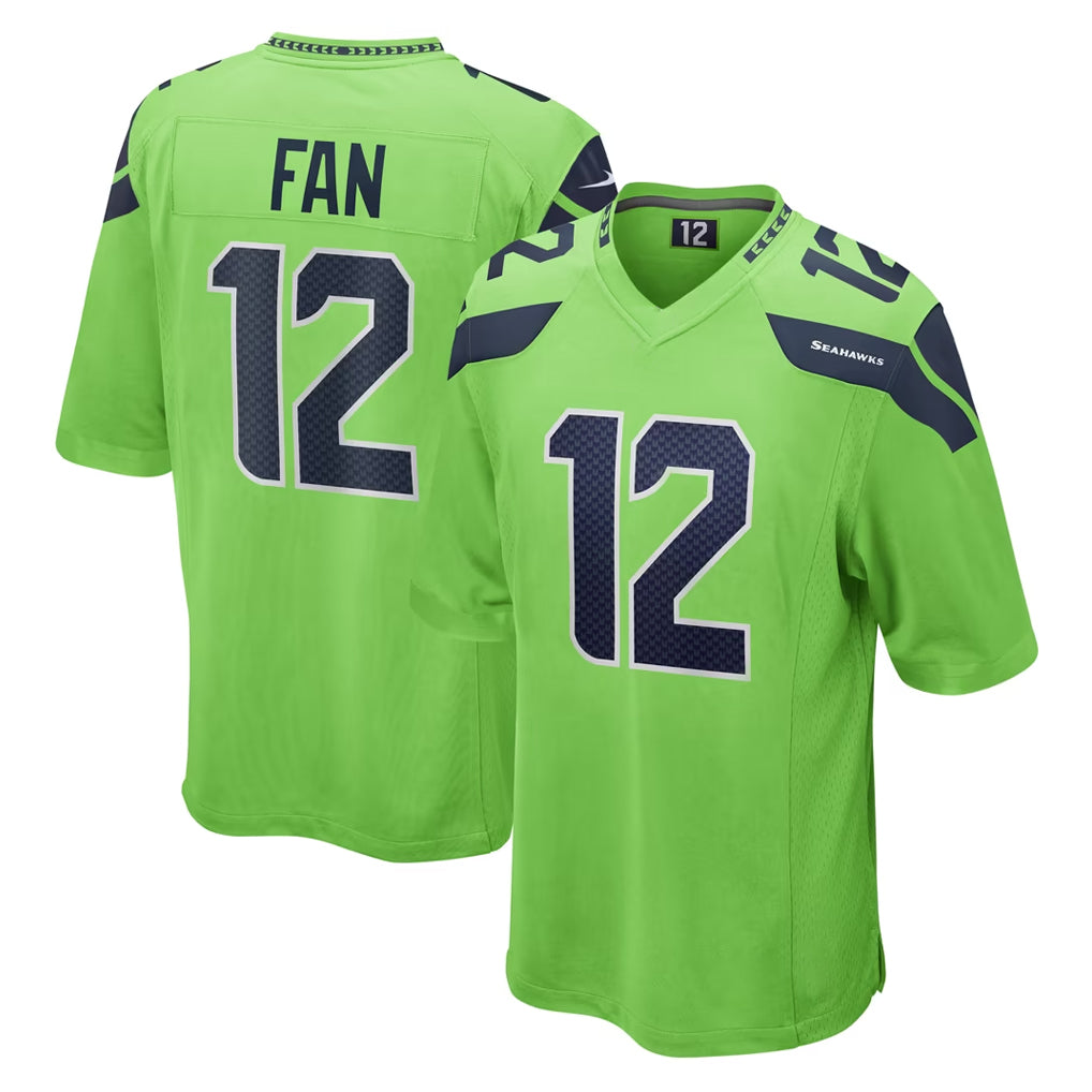 Friene S.Seahawks #12 12th Fan Player Green Home Game Stitched Jerseys