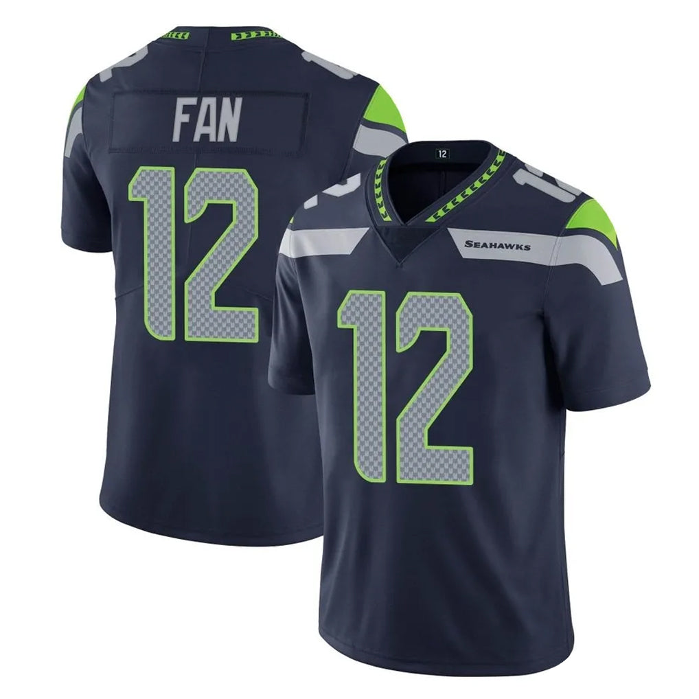 Friene S.Seahawks #12 12th Fan Player Navy Limited Vapor Untouchable Home Game Stitched Jerseys
