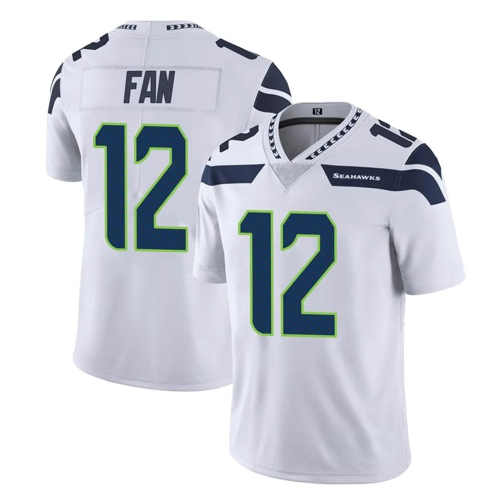 Friene S.Seahawks #12 12th Fan Player White Limited Vapor Untouchable Home Game Stitched Jerseys