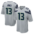 Friene S.Seahawks #13 Ernest Jones IV Player Gray Home Game Stitched Jerseys