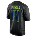 Friene S.Seahawks #14 Sam Darnold Black Fashion Game Stitched Jerseys