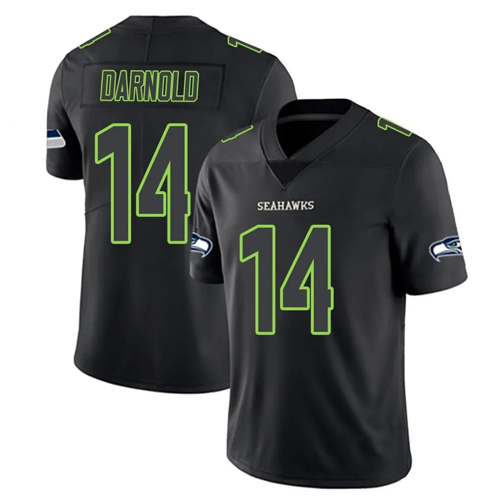 Friene S.Seahawks #14 Sam Darnold Player Black Impact Limited Home Game Stitched Jerseys