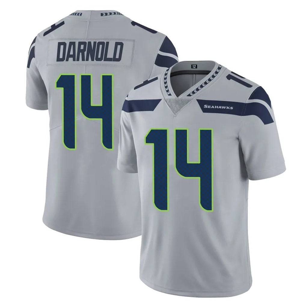 Friene S.Seahawks #14 Sam Darnold Player Gray Limited Vapor Untouchable Home Game Stitched Jerseys
