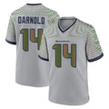 Friene S.Seahawks #14 Sam Darnold Player Grey 2025 Rivalries Collection Home Game Stitched Jerseys