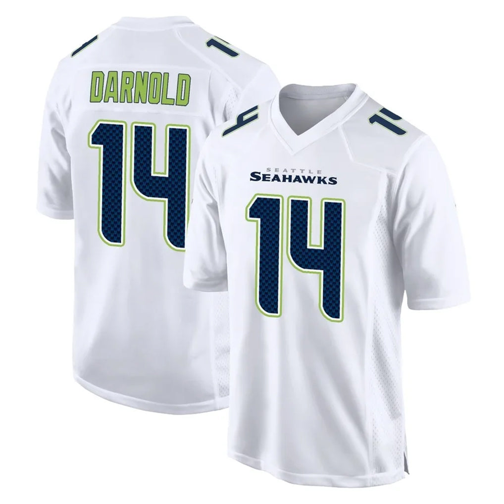 Friene S.Seahawks #14 Sam Darnold Player White Tundra Fashion Home Game Stitched Jerseys