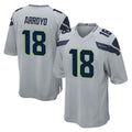 Friene S.Seahawks #18 Elijah Arroyo Player Gray Home Game Stitched Jerseys