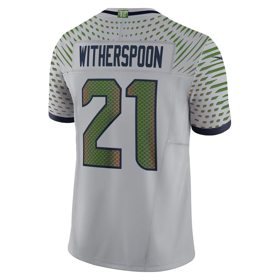 Friene S.Seahawks #21 Devon Witherspoon Player Gray Rivalries Collection Limited Stitched Jerseys