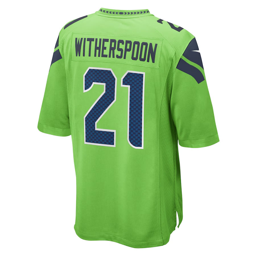 Friene S.Seahawks #21 Devon Witherspoon Player Green Home Game Stitched Jerseys