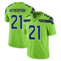 Friene S.Seahawks #21 Devon Witherspoon Player Green Limited Color Rush Home Game Stitched Jerseys