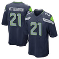 Friene S.Seahawks #21 Devon Witherspoon Player Navy Home Game Stitched Jerseys