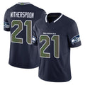 Friene S.Seahawks #21 Devon Witherspoon Player Navy Rivalries Vapor Limited Home Game Stitched Jerseys