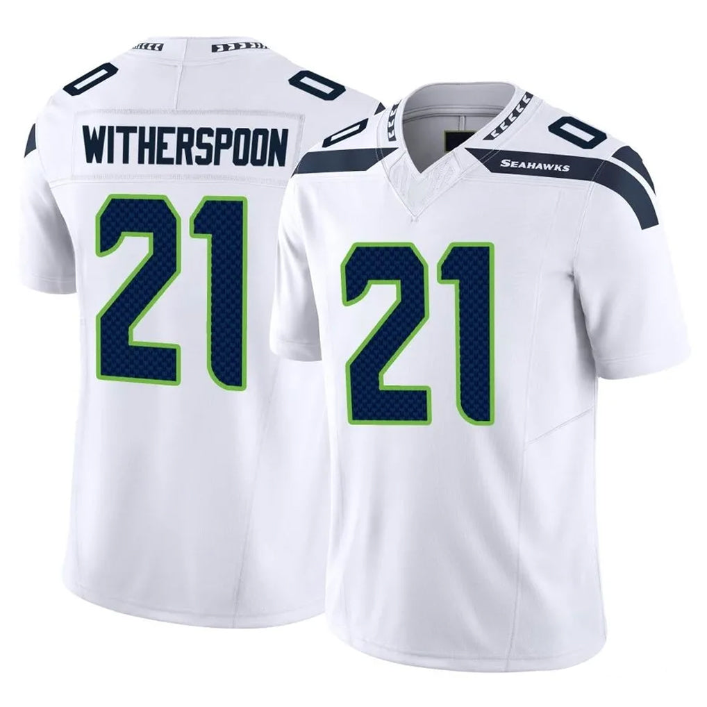 Friene S.Seahawks #21 Devon Witherspoon Player White Limited Vapor F.U.S.E. Home Game Stitched Jerseys