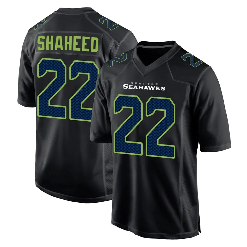Friene S.Seahawks #22 Rashid Shaheed Player Black Limited Fashion Home Game Stitched Jerseys