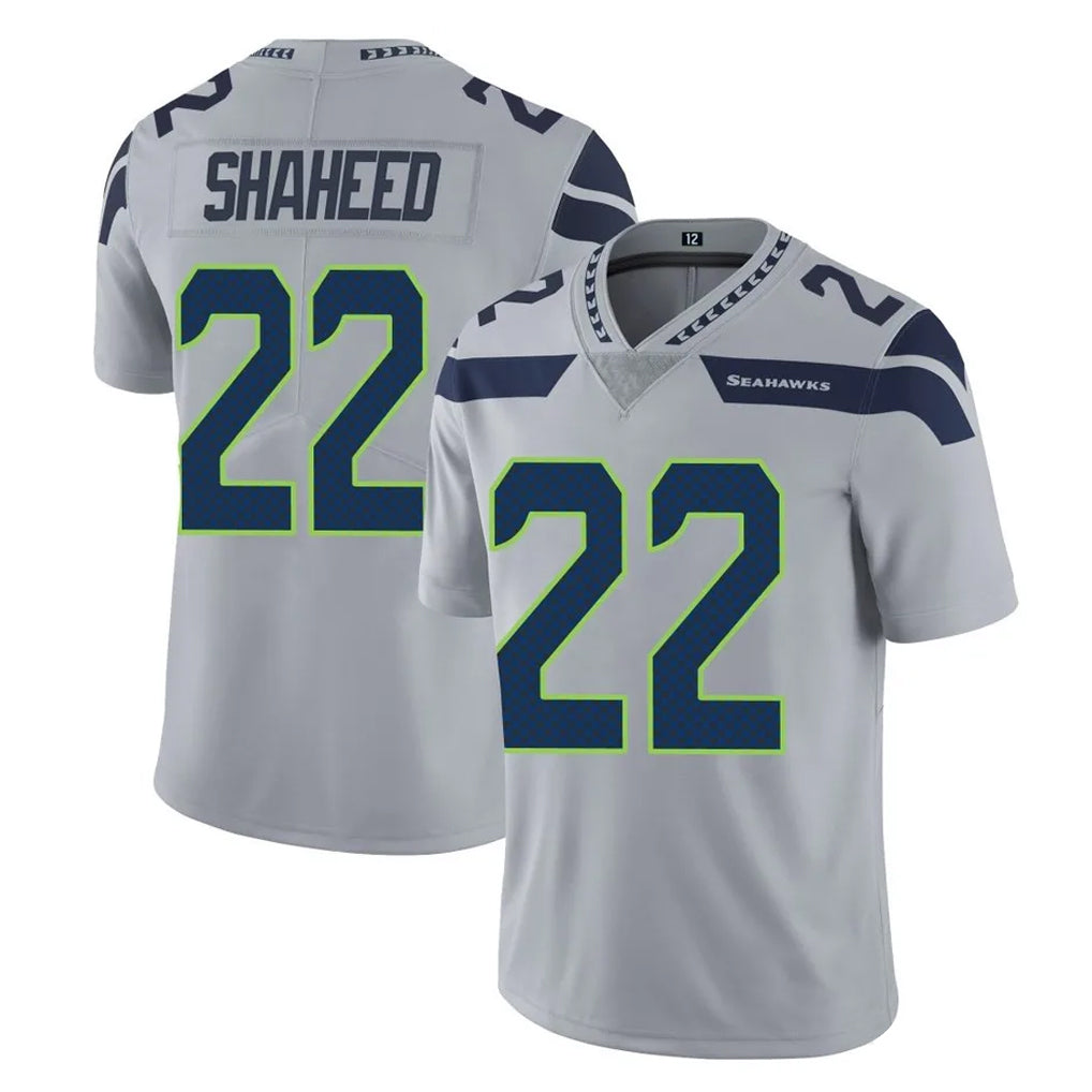 Friene S.Seahawks #22 Rashid Shaheed Player Gray Limited Vapor Untouchable Home Game Stitched Jerseys