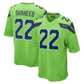 Friene S.Seahawks #22 Rashid Shaheed Player Green Home Game Stitched Jerseys