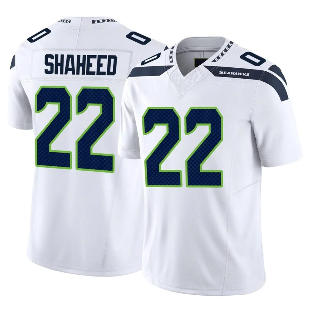 Friene S.Seahawks #22 Rashid Shaheed Player White Limited Vapor F.U.S.E. Home Game Stitched Jerseys