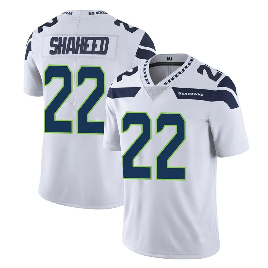 Friene S.Seahawks #22 Rashid Shaheed Player White Limited Vapor Untouchable Home Game Stitched Jerseys