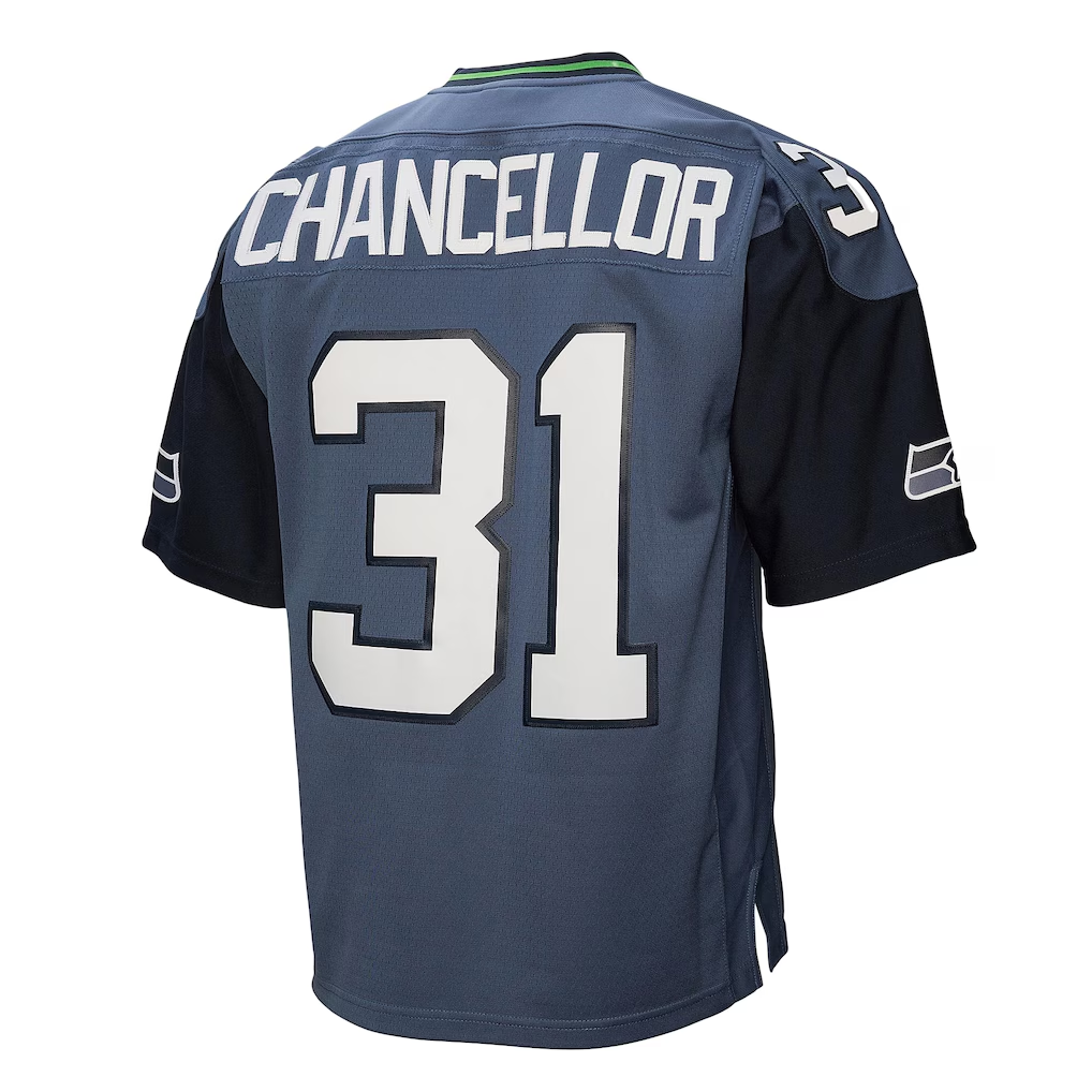 Friene S.Seahawks #31 Kam Chancellor Mitchell & Ness Blue 2011 Legacy Replica Stitched Jerseys