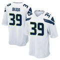 Friene S.Seahawks #39 Ty Okada Player White Home Game Stitched Jerseys