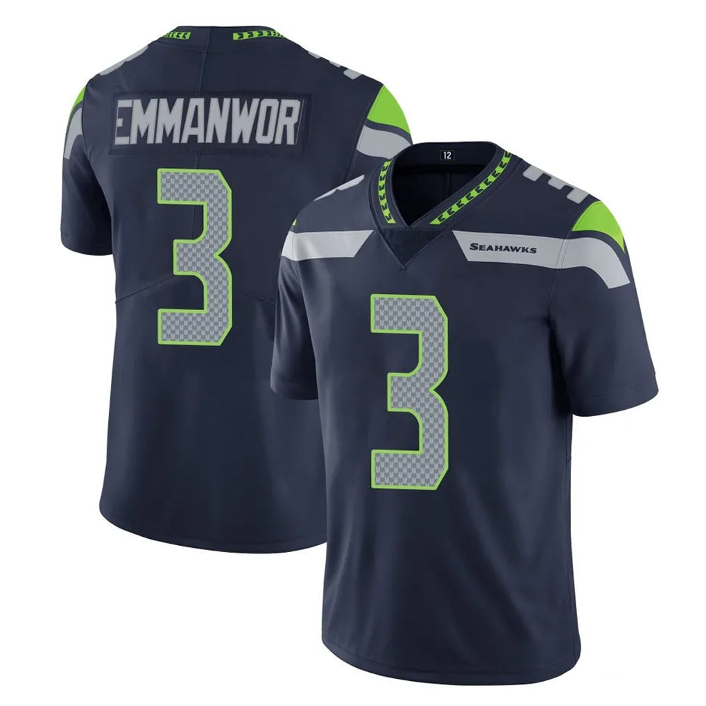 Friene S.Seahawks #3 Nick Emmanwori Player Navy Limited Vapor Untouchable Home Game Stitched Jerseys