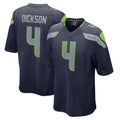 Friene S.Seahawks #4 Michael Dickson Player Navy Home Game Stitched Jerseys