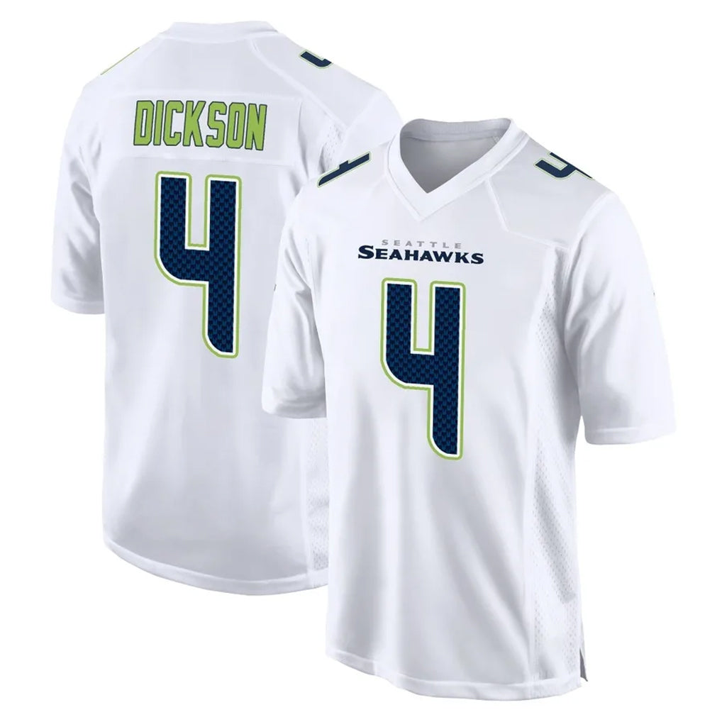 Friene S.Seahawks #4 Michael Dickson Player White Tundra Fashion Home Game Stitched Jerseys