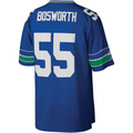 Friene S.Seahawks #55 Brian Bosworth Mitchell & Ness Royal Legacy Replica Stitched Jerseys