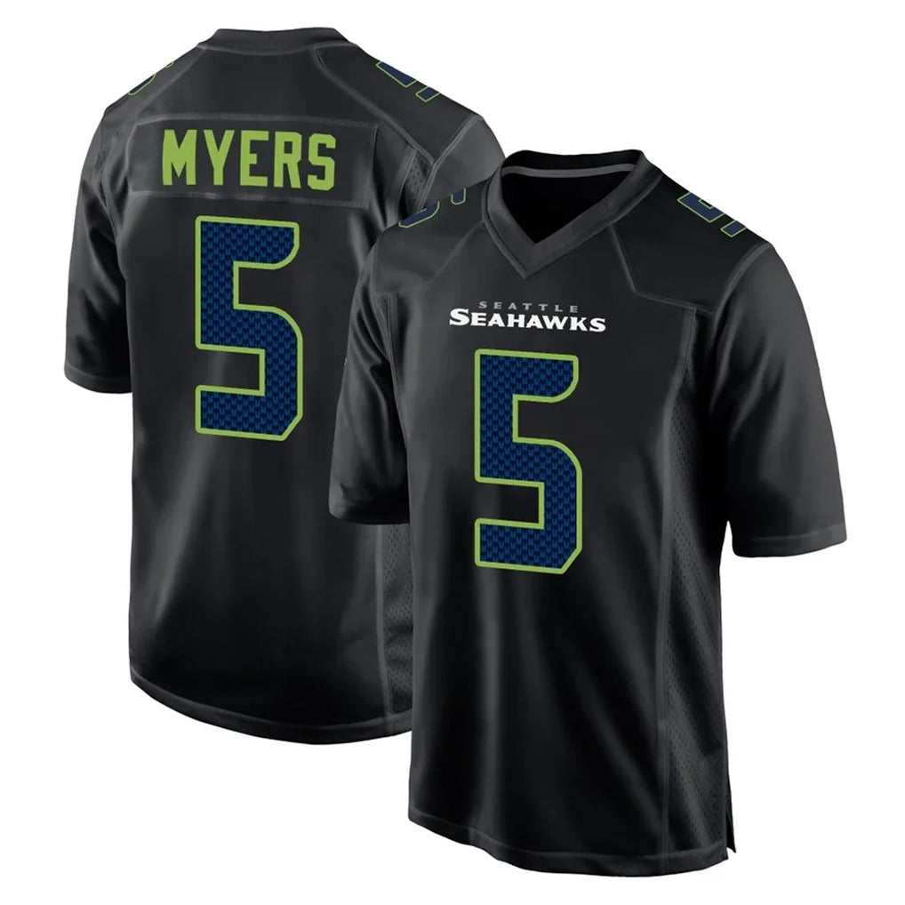 Friene S.Seahawks #5 Jason Myers Player Black Limited Fashion Home Game Stitched Jerseys