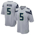 Friene S.Seahawks #5 Jason Myers Player Gray Home Game Stitched Jerseys