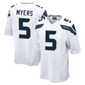 Friene S.Seahawks #5 Jason Myers Player White Home Game Stitched Jerseys