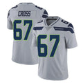 Friene S.Seahawks #67 Charles Cross Player Gray Limited Vapor Untouchable Home Game Stitched Jerseys