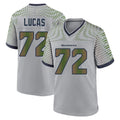 Friene S.Seahawks #72 Abraham Lucas Player Grey 2025 Rivalries Collection Home Game Stitched Jerseys