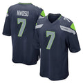 Friene S.Seahawks #7 Uchenna Nwosu Player Navy Home Game Stitched Jerseys