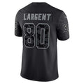 Friene S.Seahawks #80 Steve Largent Player Black RFLCTV Limited Stitched Jerseys