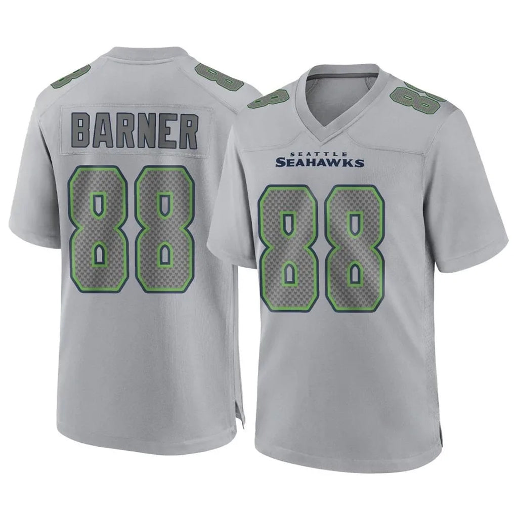 Friene S.Seahawks #88 AJ Barner Player Gray Atmosphere Fashion Home Game Stitched Jerseys