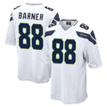 Friene S.Seahawks #88 AJ Barner Player White Home Game Stitched Jerseys