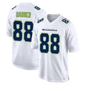 Friene S.Seahawks #88 AJ Barner Player White Tundra Fashion Home Game Stitched Jerseys