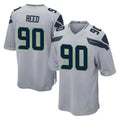 Friene S.Seahawks #90 Jarran Reed Player Gray Home Game Stitched Jerseys