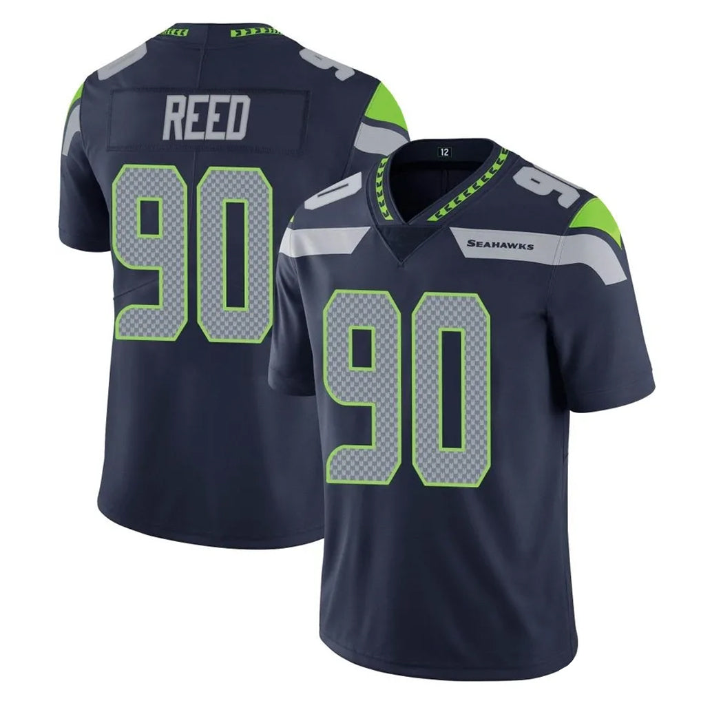 Friene S.Seahawks #90 Jarran Reed Player Navy Limited Vapor Untouchable Home Game Stitched Jerseys