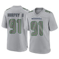 Friene S.Seahawks #91 Byron Murphy II Player Gray Atmosphere Fashion Home Game Stitched Jerseys