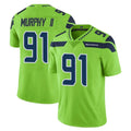 Friene S.Seahawks #91 Byron Murphy II Player Green Limited Color Rush Home Game Stitched Jerseys