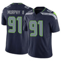 Friene S.Seahawks #91 Byron Murphy II Player Navy Limited Vapor F.U.S.E. Home Game Stitched Jerseys