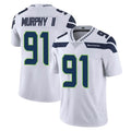 Friene S.Seahawks #91 Byron Murphy II Player White Limited Vapor Untouchable Home Game Stitched Jerseys