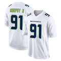 Friene S.Seahawks #91 Byron Murphy II Player White Tundra Fashion Home Game Stitched Jerseys