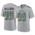FrieneS.Seahawks #99 Leonard Williams Player Gray Atmosphere Fashion Home Game Stitched Jerseys