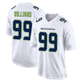 Friene S.Seahawks #99 Leonard Williams Player White Tundra Fashion Home Game Stitched Jerseys