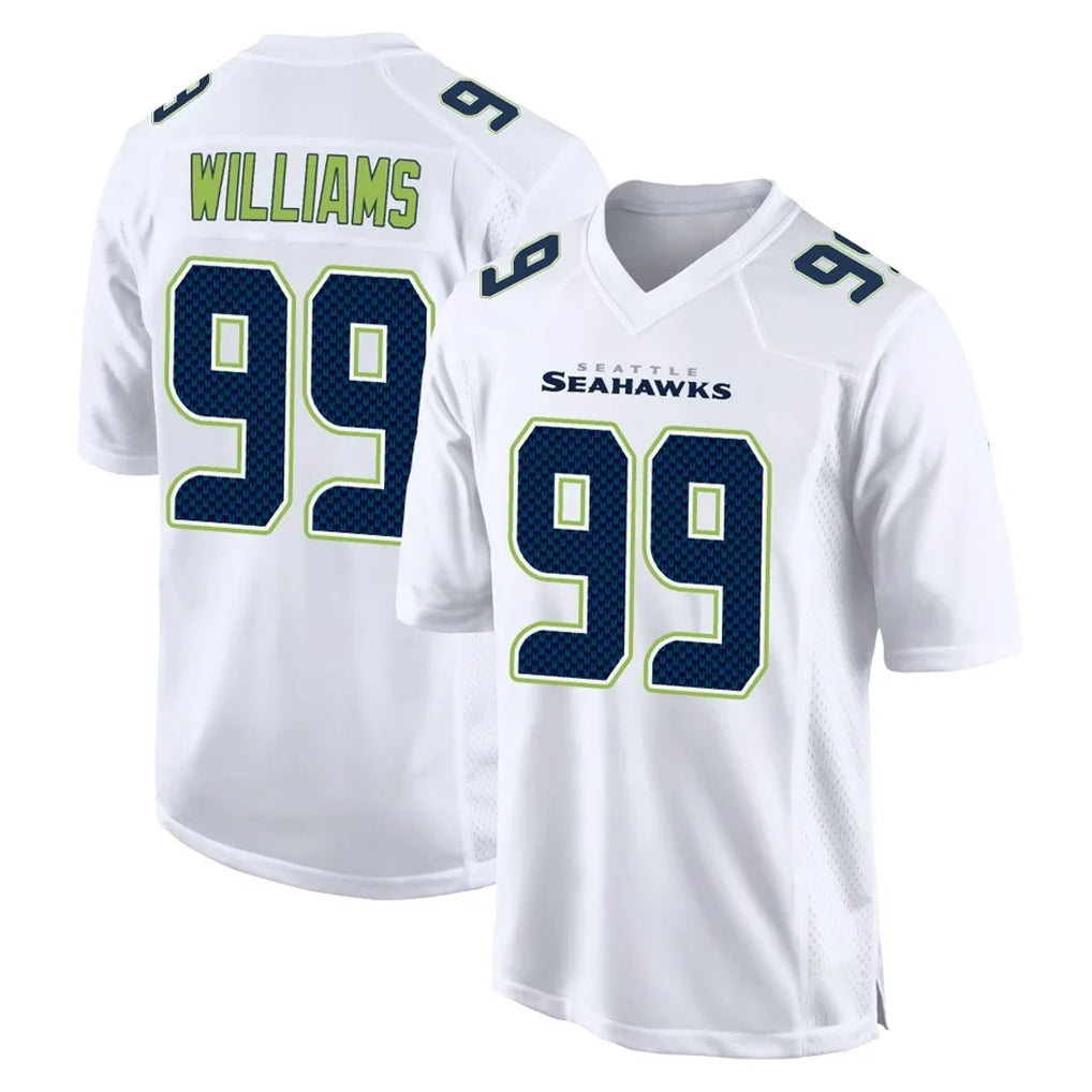 Friene S.Seahawks #99 Leonard Williams Player White Tundra Fashion Home Game Stitched Jerseys