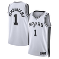 Friene SA.Spurs #1 Victor Wembanyama White Swingman Stitched Jerseys- Association Edition