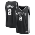 Friene SA.Spurs #2 Dylan Harper Black Fast Break Stitched Jerseys- Icon Edition
