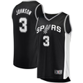 Friene SA.Spurs #3 Keldon Johnson Black Fast Break Replica Stitched Jerseys- Icon Edition